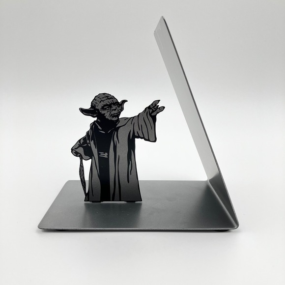 Hallmark Other - Hallmark Star Wars Yoda Metal Bookend Gray Black Silhouette SHP4106